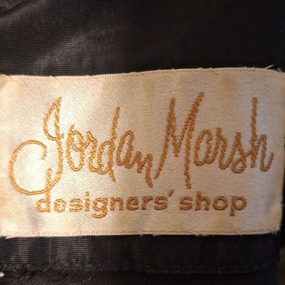 Eloise Curtis for David Styne 60s silver black metallic A line dress size S - Picture 8 of 9